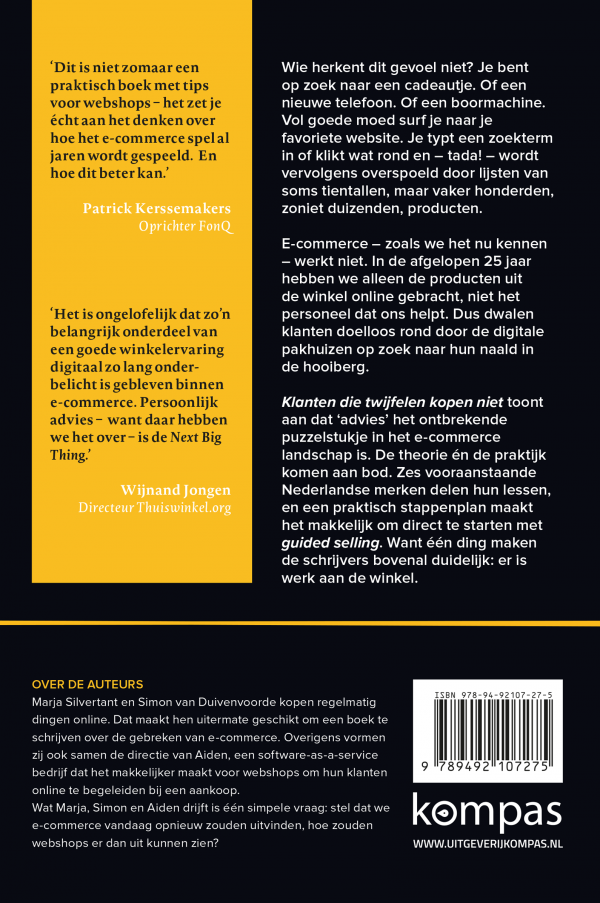 Klanten-die-twijfelen-kopen-niet Aiden boek e-commerce